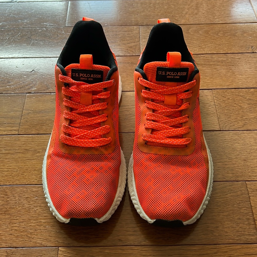 ❤️U.S. POLO ASSN Men’s Orange Lace Up Shoe/Sneaker-8❤️